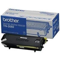 Brother TN3060 black laser toner cartridge with blue and white packaging box.