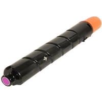 Black Canon C-EXV28 magenta toner cartridge with orange cap and spiral design.