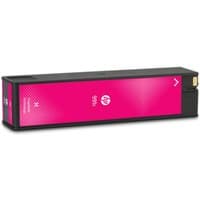 HP 991X high capacity magenta ink cartridge, rectangular black casing with magenta label and gold contact chip.
