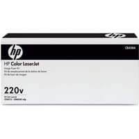 White HP CB458A Fuser Kit box with black text, labeled for HP Color LaserJet, 220v, and part number CB458A.