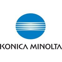 Konica Minolta TN328Y Yellow Toner Cartridge, rectangular box with blue branding and product details.
