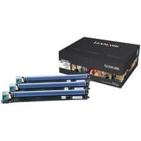 Lexmark C950X73G Photoconductor Unit 3 Pack with black box and three blue and black units.