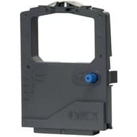 Black OKI 01126301 printer ribbon cartridge with blue spool and rectangular frame design.