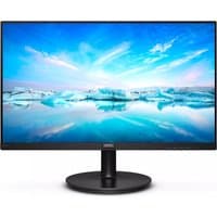 Black Philips V Line 221V8/00 monitor, 21.5-inch, slim bezels, full HD display showing a serene icy landscape.