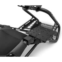 Black Playseat Gearshift Holder with adjustable metal plate and sturdy frame attachment.