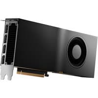 Black PNY NVIDIA RTX 5000 Ada graphics card with large cooling fan and multiple display ports.