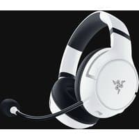 Razer Kaira HyperSpeed wireless gaming headset, black and white with head-band and adjustable microphone.