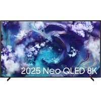 65" Samsung QN900F 8K Neo QLED TV with thin bezel, vivid oceanic display, and Vision AI technology.