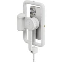 White ShiftCam SnapCreator Kit Pro with phone mount, circular grip, and adjustable handle.