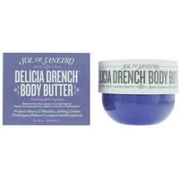 Sol de Janeiro Delicia Drench Body Butter 240ml in a purple jar with matching purple box packaging.