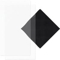 Clear STEALTH Gaming S2-QCD screen protector with black microfiber cleaning cloth, rectangular shape.