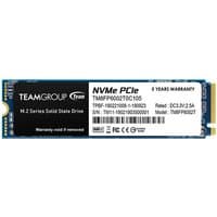 Blue Team Group MP33 2 TB M.2 NVMe SSD with white label and black text detailing specifications and warranty.