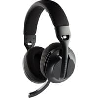 Black TECWARE Q3 gaming headset with cushioned ear cups, adjustable headband, and detachable microphone.