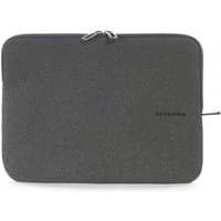 Black Tucano MELANGE laptop skin case, anti-slip texture, zippered closure, fits MacBook Air/Pro 15", Laptop 13"/14".