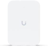 White Ubiquiti U7 In-Wall access point with rounded edges and PoE capability, featuring a subtle U logo.