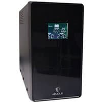 Black VIDA Armour 1200VA UPS with digital display, six AC outlets, and vented sides.