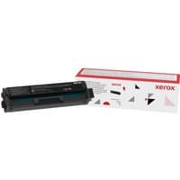 Black Xerox toner cartridge with white box featuring red and black geometric design, model 006R04383.