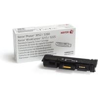 Black Xerox toner cartridge with white box, labeled for Phaser 3052/3260, WorkCentre 3215/3225, 1500 pages capacity.