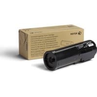 Black Xerox toner cartridge with cylindrical shape, next to a brown box labeled for VersaLink B400/B405 printers.