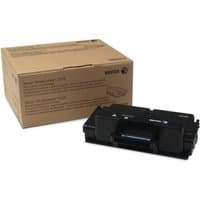 Black Xerox toner cartridge with rectangular shape, next to a brown box labeled for WorkCentre 3315/3325.