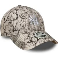 Beige and brown camouflage New Era 9Forty cap with white New York Yankees logo.