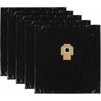 Black disposable plastic liners for DWV902M, five-pack, with central cardboard attachment point.