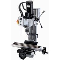 Draper 34023 milling/drilling machine, silver with black motor, variable speed controls, and adjustable worktable.