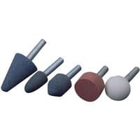 Draper 4693 set with 6mm shank, five grinding points in various shapes and colors, including cone and cylinder.