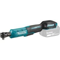 Blue and black Makita 18V LXT cordless ratchet wrench with ergonomic grip and compact design, battery not included.