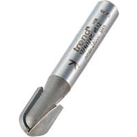 Silver Trend 12/4X1/4TC Radius Cutter with engraved branding and sharp curved cutting edge.