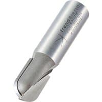 Silver Trend 12/6X1/2TC Radius Cutter with cylindrical shank and sharp curved cutting edge.