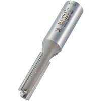 Silver Trend two flute straight cutter, 9.5 x 32mm, cylindrical shank with engraved branding.