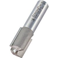 Silver Trend two flute straight cutter, 18 x 25mm, with cylindrical shank and engraved branding.