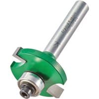 Trend C145AX8MMTC 6mm slotting cutter with green circular blade and silver shank, designed for precision cutting.