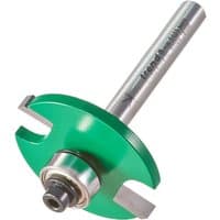 Green and silver Trend Craft Pro Biscuit Jointer Set with circular blade and 1/4 inch shank.