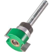 Trend C209X1/4TC intumescent strip cutter with silver shaft, green cutting head, and dual cutting blades.