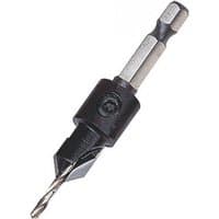 Black and silver Trend Snappy Countersink with 4x9.5mm TCT tip and hex shank.