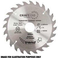 "Silver Trend craft saw blade 250x30mm with 30 teeth and tungsten carbide tips"