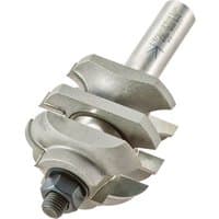 "Silver Trend PSC/106X1/2TC router bit set with dual cutting blades and cylindrical shank"