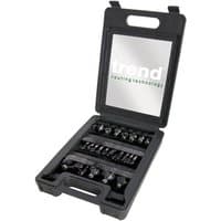 Black Trend 24-piece starter set in a hard plastic case with organized slots and a handle.
