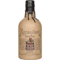 Brown paper-wrapped bottle of Ableforth's Rumbullion! Rum with black wax seal and vintage-style label.
