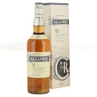 Cragganmore 12 Year Whisky 70cl bottle with cream label, gold cap, and matching cream box with black accents.