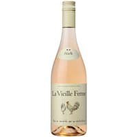 La Vieille Ferme Rose Wine 75cl bottle with beige label, rooster graphic, and cream screw cap.