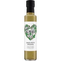 Lucy's Dressings Classic Vinaigrette Dressing, 250ml bottle with black cap, white label featuring green leaf design.