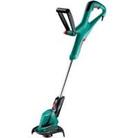 Bosch ART24 grass trimmer, green body, black handle, red accents, 400W motor, 240mm cutting width, electric corded.