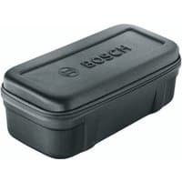 Black Bosch EasyCurvSander 12 cordless disc sander with compact rectangular carrying case.