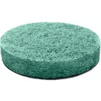 Green circular Bosch kitchen pad with textured surface for UniversalBrush cleaning.