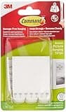 Command Picture Hanging Strips, white adhesive strips in red and green packaging, holds up to 5 kg, 12 pairs.