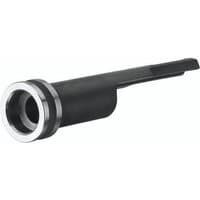 Black non-magnetic contact trip for DeWalt DCN890 nailer, cylindrical shape with silver ring at the tip.