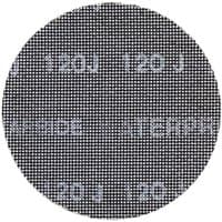 Black mesh sanding disc with 125mm diameter and 80 grit, featuring Dewalt branding, pack of 10.